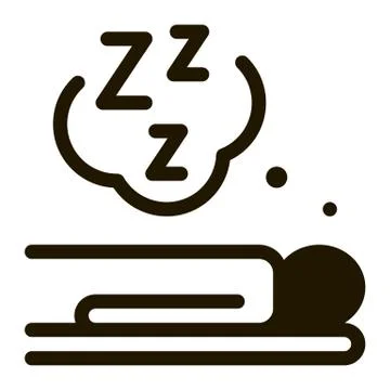 Human Sleep Biohacking Icon Vector Illustration イラスト素材