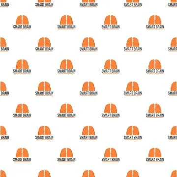 Human smart brain pattern seamless vector Stock Illustration