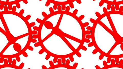 Human sources - people like gears in machine Stock Footage 84796010