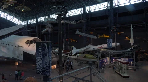 Human Spaceflight Space Shuttle Discovery 4K Stock Footage 50042377