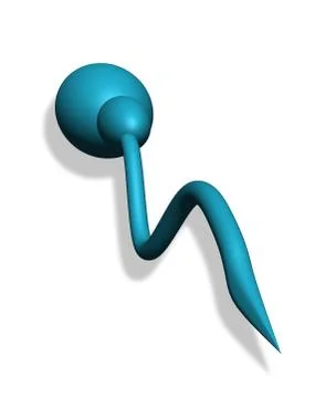 Human sperm Stock Illustration