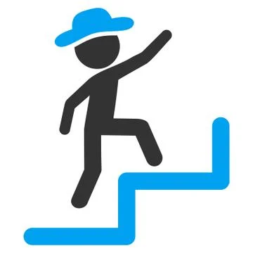 Human Steps Upstairs Icon Illustrazione stock