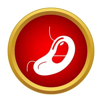 Human stomach internal organ digesting food medical icon イラスト素材