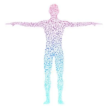 Human. Structure molecule of man. Medicine, science and technology. Scientific イラスト素材