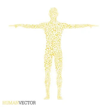 Human. Structure molecule of man. Medicine, science and technology. Scientific Stock Illustration