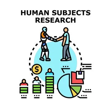 Human subjects research in artificial intelligence development Stockillustratie