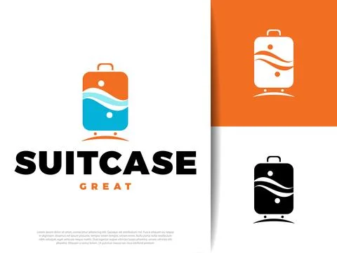 Human Suitcase Icon Illustration Design Stock Illustration