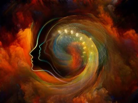 Human Swirl 库存插图