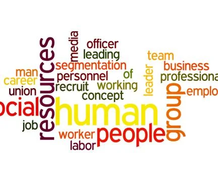 Human tag clouds Stock Illustration