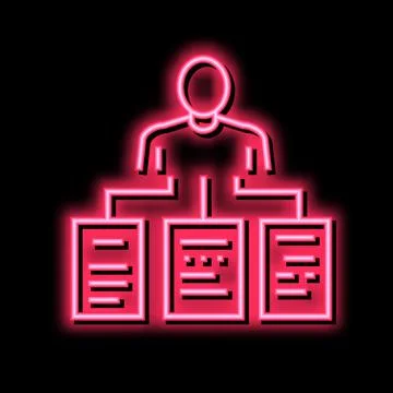 Human with tasks plan color icon vector illustration イラスト素材
