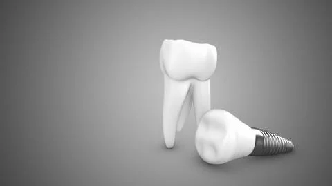 Human teeth and dentures concept イラスト素材