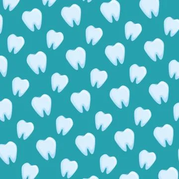 Human teeth pattern background Stock Illustration