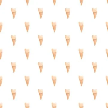 Human teeth pattern creating dental health background Illustrazione stock