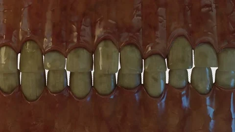 Human Teeth Transition With Alpha Stock Footage 157942919