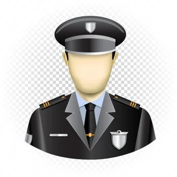 Human template policeman Stock Illustration
