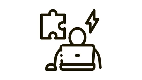 Human testing software Icon Animation Stock Footage 145755708