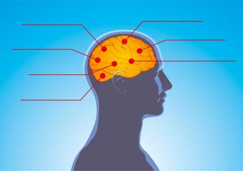 Human thoughts Stock Illustration