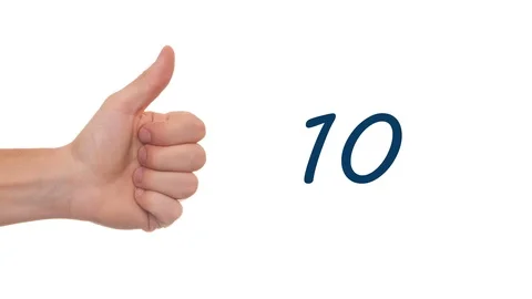 Human Thumb up like or hits quick increasing counter animation alpha Stock Footage 105433102