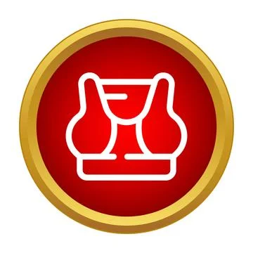 Human thyroid gland endocrine system anatomy icon Stock Illustration