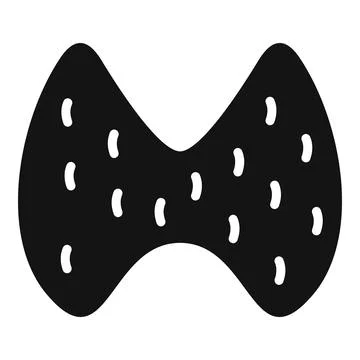 Human thyroid gland icon, simple style Stock Illustration
