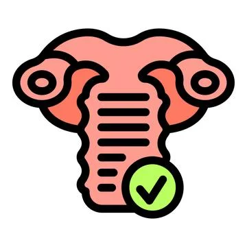 Human thyroid gland receiving check mark for healthy functioning Stock Illustration