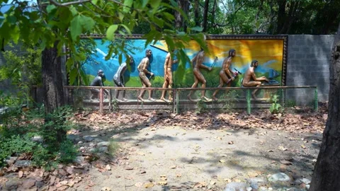 The Human Timeline: Board View of Generational Change Stock Footage 313566590