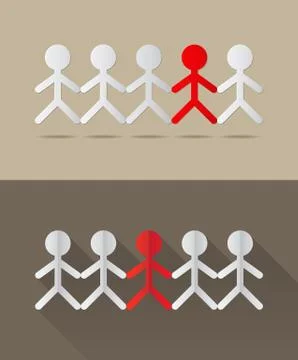 Human together concept Stock Illustration