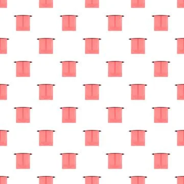 Human tongues repeating pattern on white background Stock Illustration
