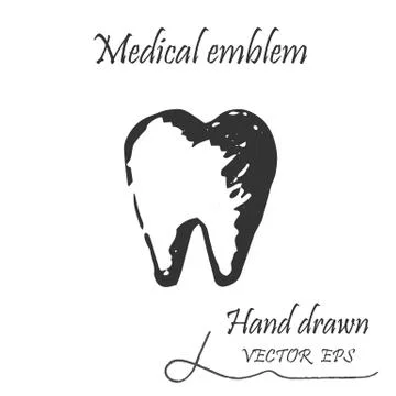 Human tooth icon Stock Illustration