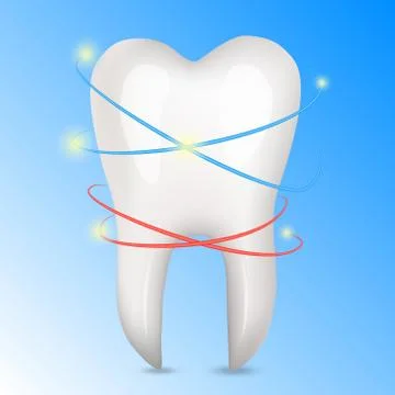 Human tooth illustration. Stock Illustration
