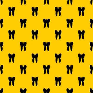 Human tooth pattern vector Illustrazione stock