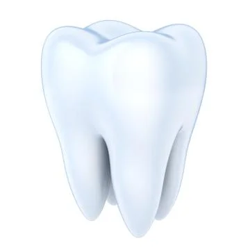 Human Tooth white (done in 3d, isolated) Stock Illustration