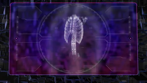 Human Torso X-Ray Technology Projection Stock Footage 262870209
