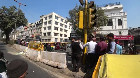 Human traffic light Stock Footage 157361210