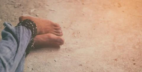 Human trafficking 스톡 사진