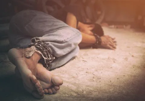 Human trafficking Foto stock