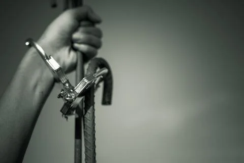 Human trafficking ,Stop abusing violence. Stock Photos