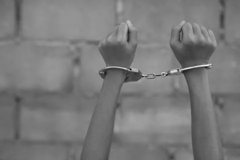 Human trafficking ,Stop abusing violence. Stock Photos