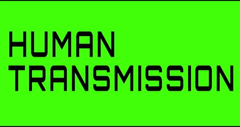 Human transmission text green screen, masked glitched effect. Stock Footage 132622203