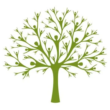 Human tree Stock Illustration