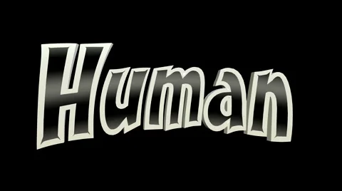 Human Twist and Dance 3D Text Animation Video stock 40155655