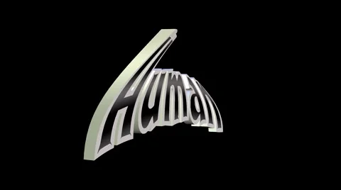 Human Twist and Dance 3D Text Animation Stock Footage 40158877