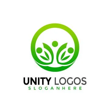 Human unity logo, people group modern logos Designs Vector Illustration