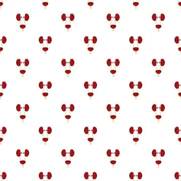 Human urinary system organs seamless pattern background Illustrazione stock