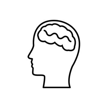 Human vector showing brain 库存插图