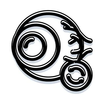 Human vision eyeball observing optic nerve concept Illustrazione stock