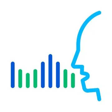 Human Voice Diagnostics Control Icon Vector Illustration Stock Illustration