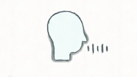 Human Voice Sound Waves Speaking Communication Animation Stock Footage 341863519