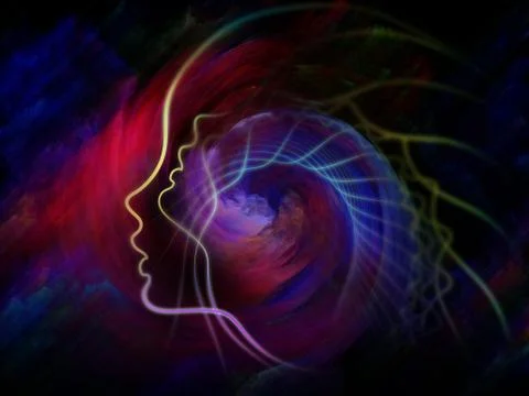 Human Vortex Stock Illustration