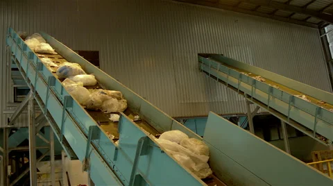 Human waste treatment center: garbage separation and treatment. Recycling center 스톡 동영상 63397049